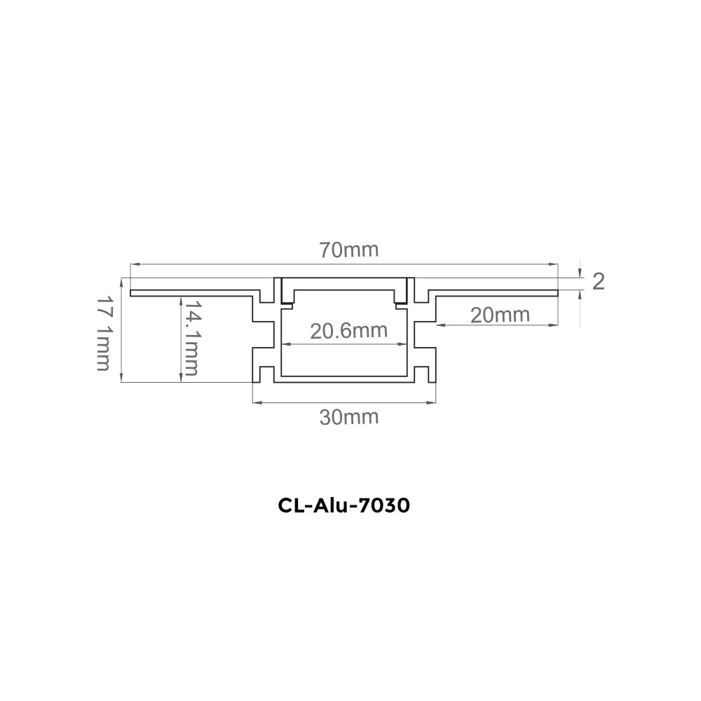 CL-ALU-7030 dimensions