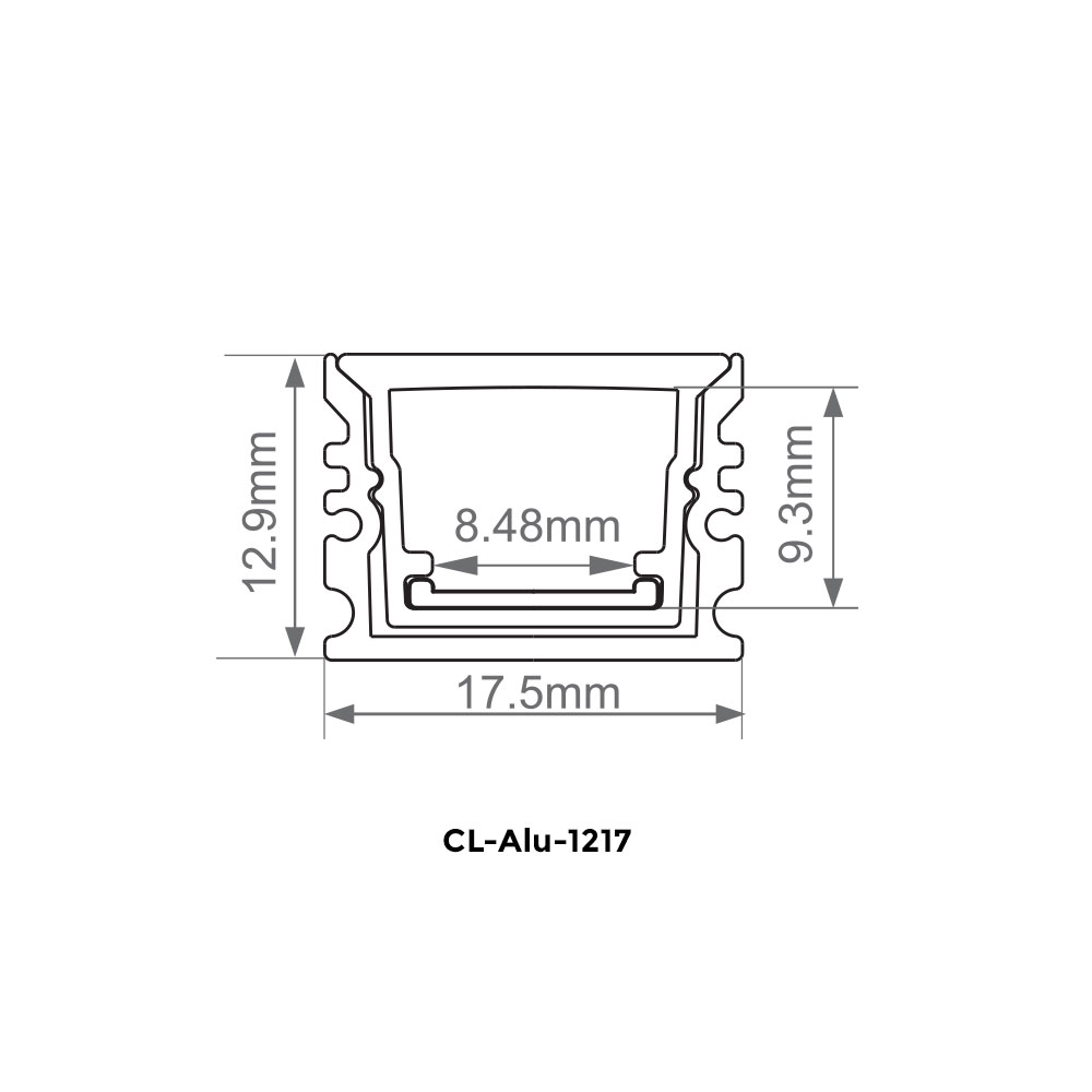 CL-ALU-1217 dimension